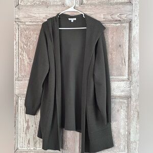 North Style Women's Dark Green Hooded Sweater